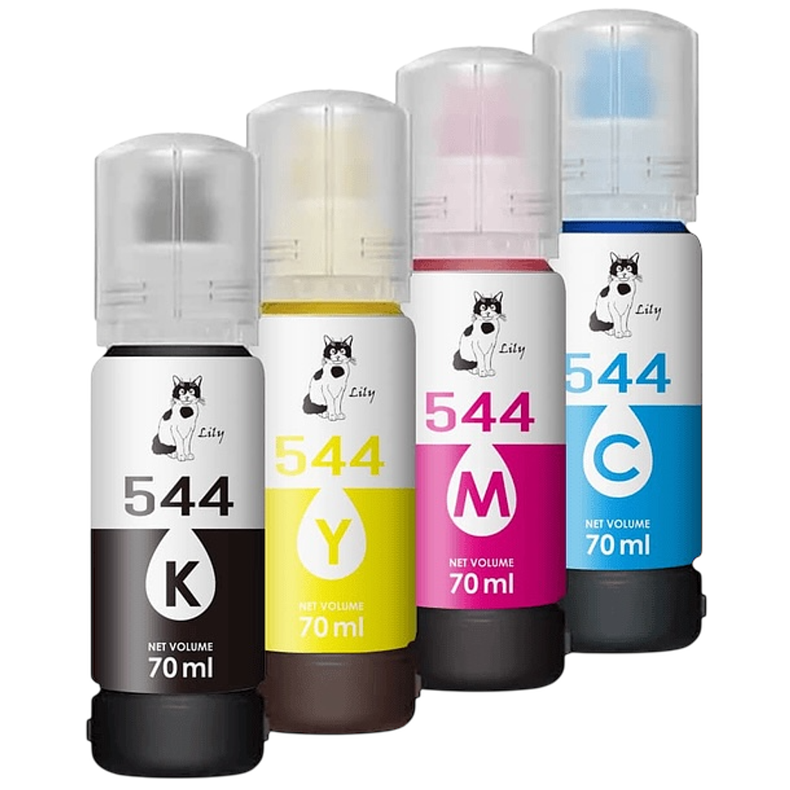 PACK 4 TINTAS 80 ML SUBLIMACION + 1 RESMA PAPEL SUBLIMACION AMARILLO DE 100 HOJAS 1