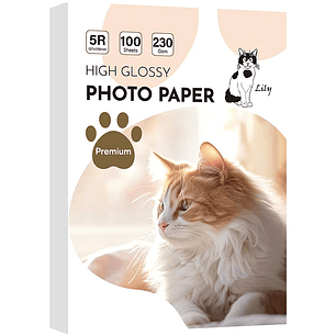Papel 5R 13x18 230 gramos 100 hojas