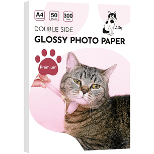 Fotografico A4 300 gramos doble cara glossy 50 hojas entrega