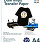 Transfer Dark (prendas oscuras) A4 20 hojas sirve con tinta DYE Y PIGMENTADA - Miniatura 1