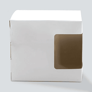 Caja de Cartón para Tazón 11 oz Sublimable con Ventana