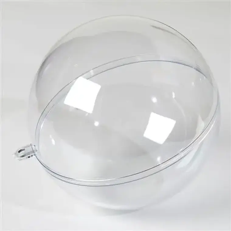 Esferas acrilica  transparente 8cm  por mayor (por embalaje de 500 unidades) 1