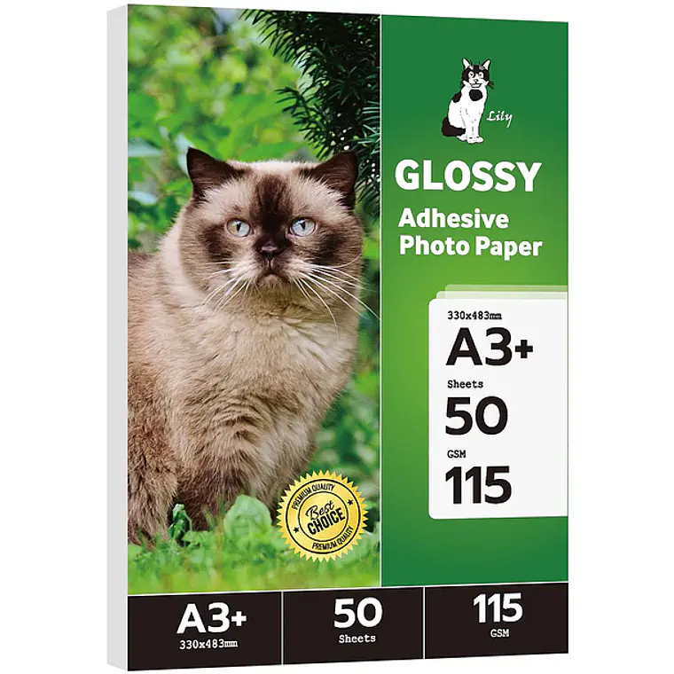 resma adhesivo tamaño A3+ 50 hojas  115 grs 1
