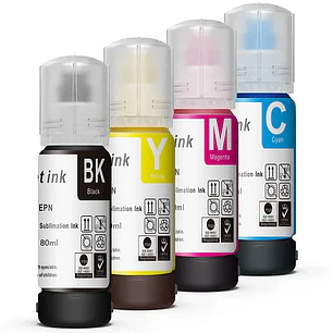 TINTAS SUBLIMACION 80 ML RECARGA FACIL