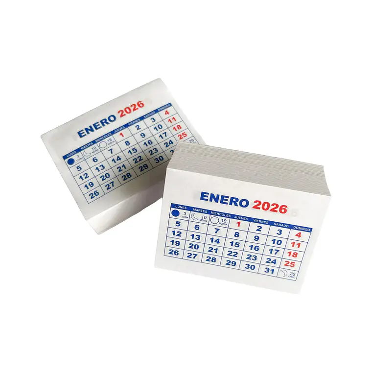 taco calendario mini año 2026 1