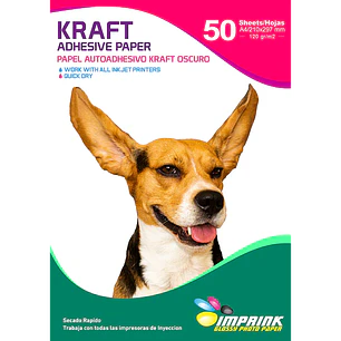Adhesivo Kraft IMPRINK 120gr 50 Hojas