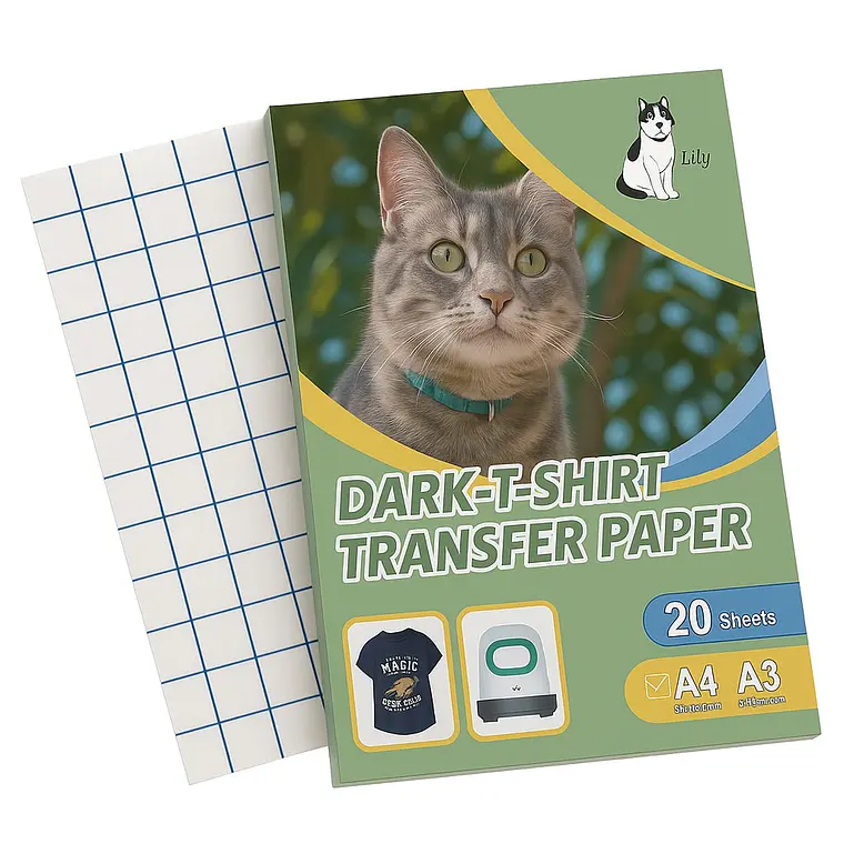 PAPEL TRANSFER DARK A4 20 HOJAS 1