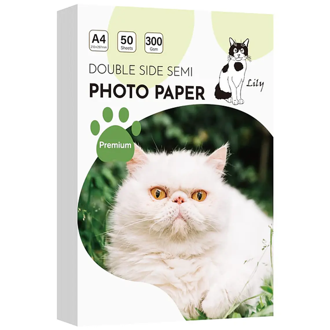 PAPEL FOTO SEMIBRILLO DOBLE FAZ 200gr 50 HOJAS  4