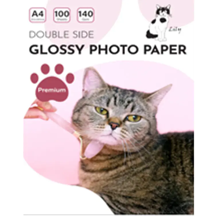PAPEL FOTO GLOSSY DOBLE FAZ 140gr A4 100 HOJAS 1