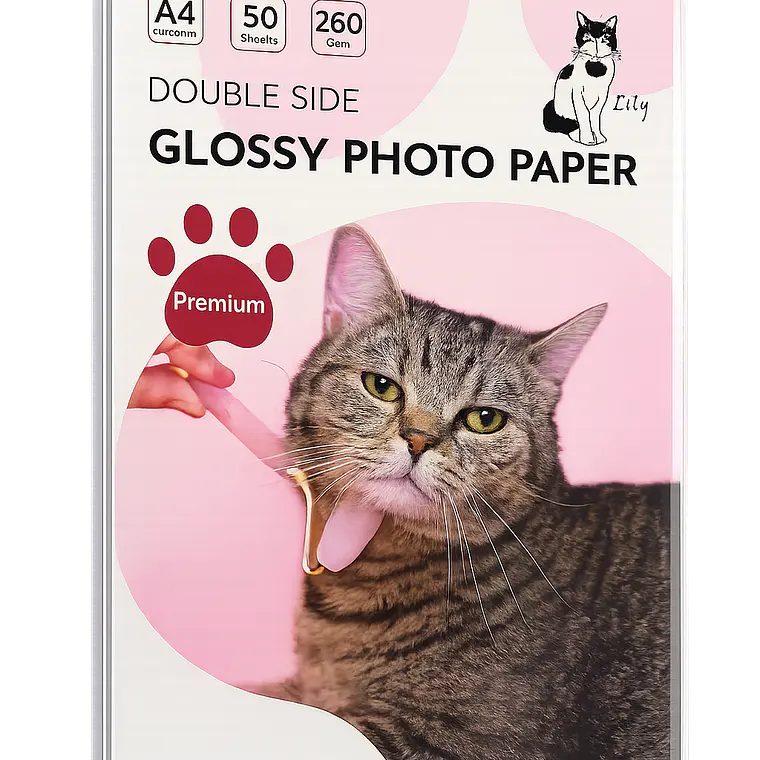 PAPEL FOTO GLOSSY DOBLE FAZ 260gr A4 50 HOJAS 1