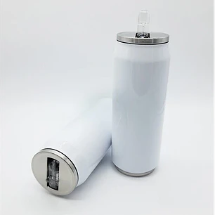 Lata Térmica Acero Inoxidable sublimacion blanca