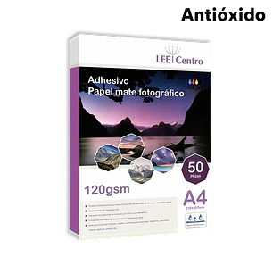 PAPEL FOTO ADHESIVO MATTE 120gr 50 HOJAS