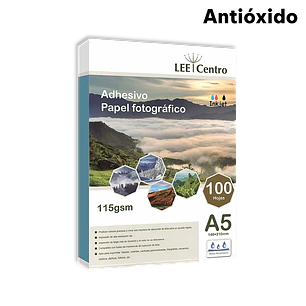 PAPEL FOTO ADHESIVO A5 115gr 100 HOJAS