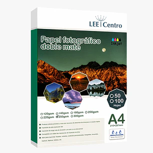 PAPEL FOTO MATTE DOBLE FAZ 250gr A4 50 HOJAS