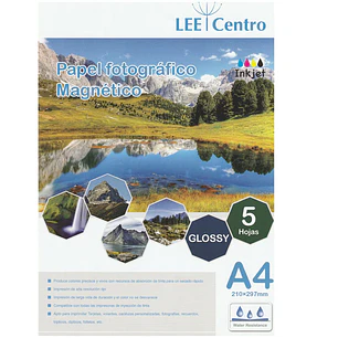 PAPEL MAGNETICO IMPRIMIBLE A4 5 HOJAS