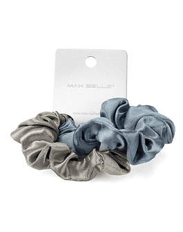 Set de 2 Colets Para Cabellos - Par De Colet Gris y Azul