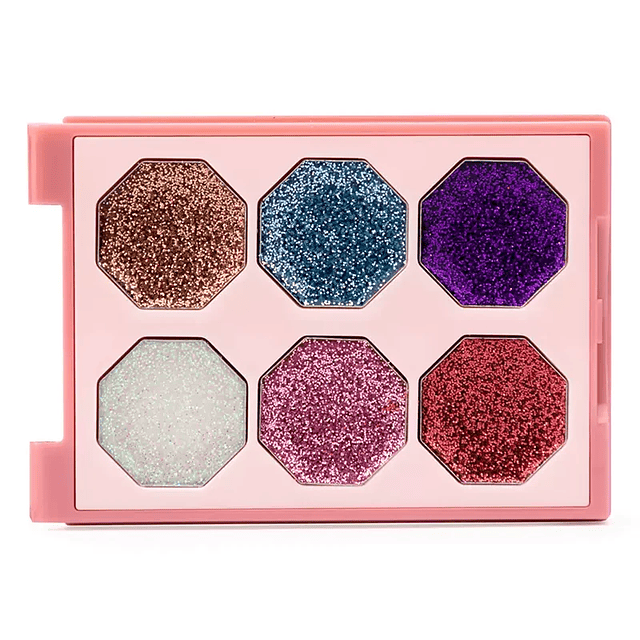 Sombra  Para Ojos de<br> 6 Colores más Glitter