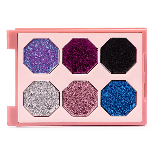 Sombra  Para Ojos de<br> 6 Colores más Glitter