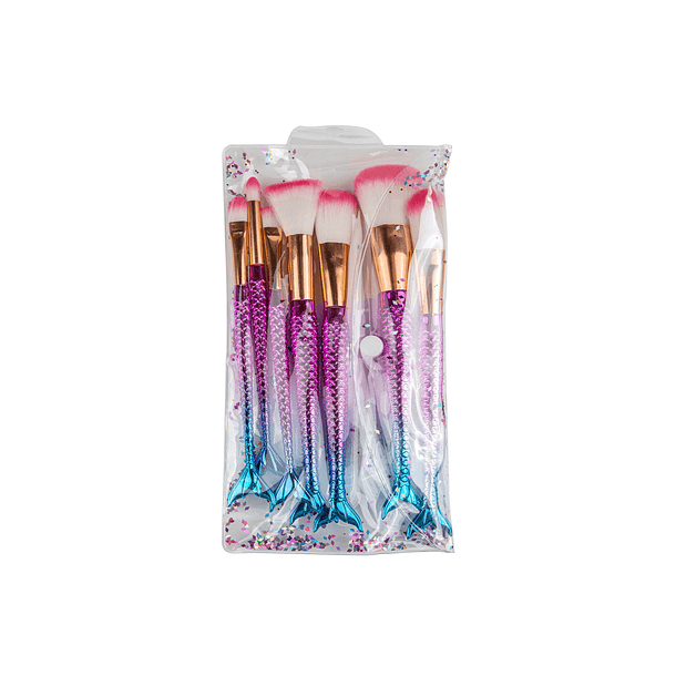 Kit brocha de maquillaje Sirena 3