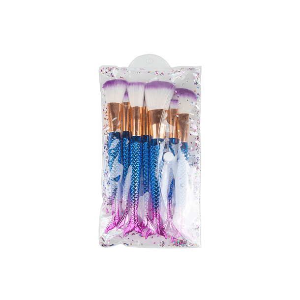 Kit brocha de maquillaje Sirena 5