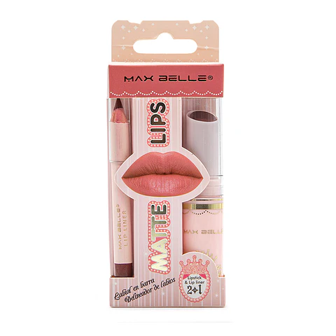 Matte Lips Labial en Barra + Delineador