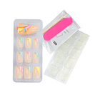 Uñas Press On Cuadradas Medianas Pastel Glam 3