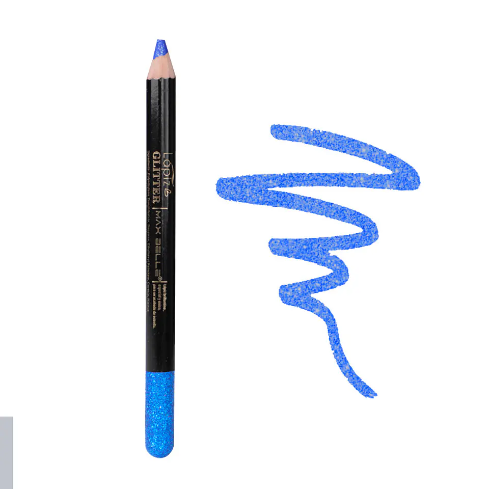 Lápiz Delineador de Ojos Glitter Azul  2