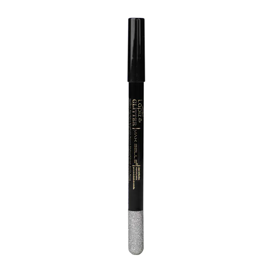 Lápiz Delineador de Ojos Glitter Plateado 1