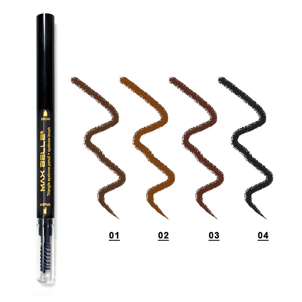 Lápiz de Cejas Retráctil + Cepillo Define & Perfect 3