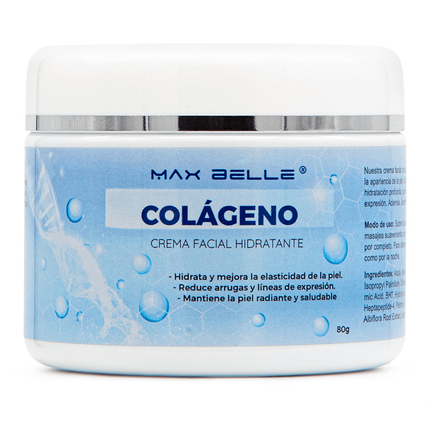 Crema Facial Hidratante Colágeno MAX BELL