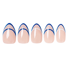 Uñas Press On Almendradas Elegancia Navy 1