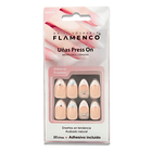 Uñas Press On Almendradas French Glam Diamante 2