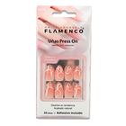 Uñas Press On Almendradas Swirl Melocotón 2