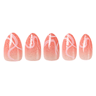 Uñas Press On Almendradas Swirl Melocotón 1