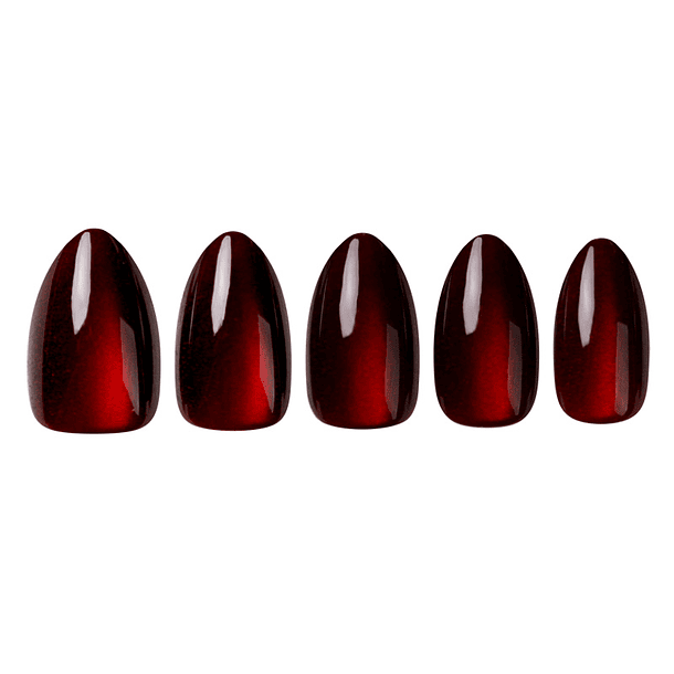 Uñas Press On Almendradas Vino Tinto Clásico 1