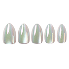 Uñas Press On Almendradas Efecto Aurora Boreal 1