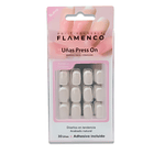 Uñas Press On Cuadradas Invierno French 2