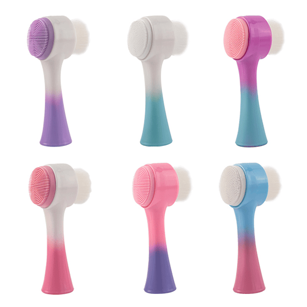 Cepillo Facial Dual 2 en 1: Limpieza Profunda y Exfoliación Suave 4