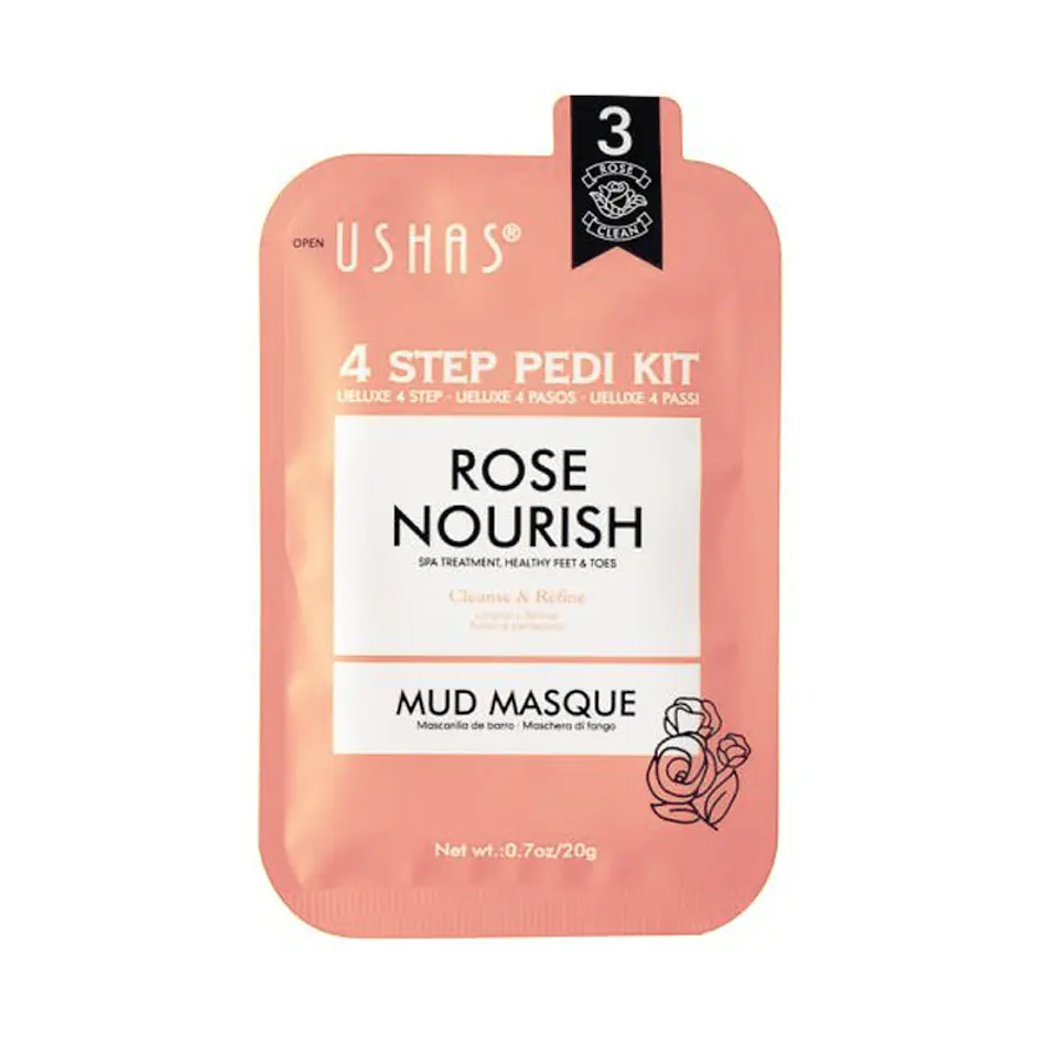 Kit Cuidado de Pies 4 Pasos Rose Nourish 4