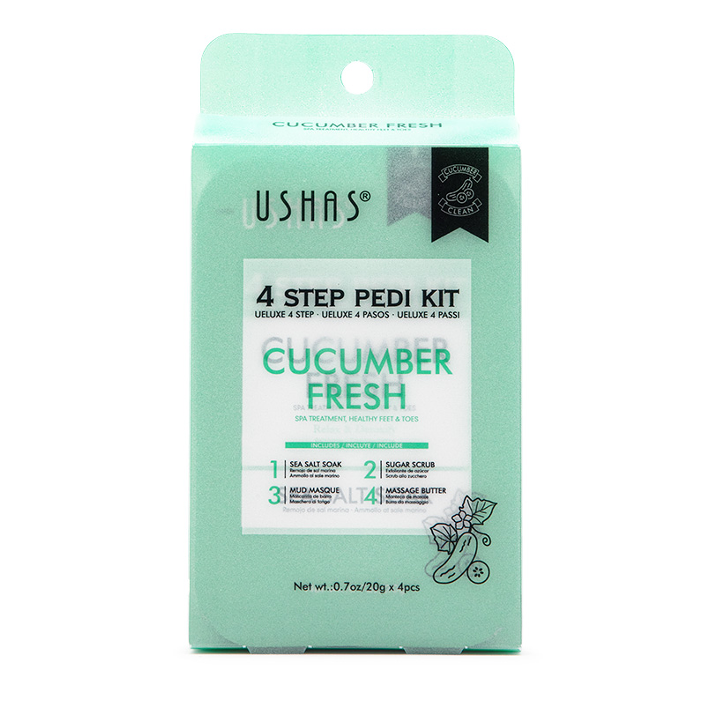 Kit Cuidado de Pies 4 STEP PEDI KIT USHAS®