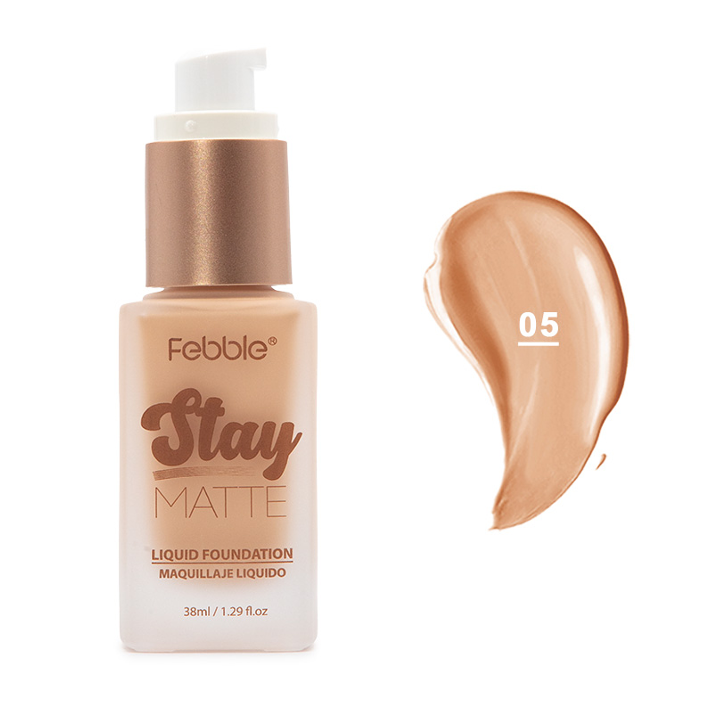 Base Liquida Stay Matte - Liquid Foundation Febble® - MB017085 v5