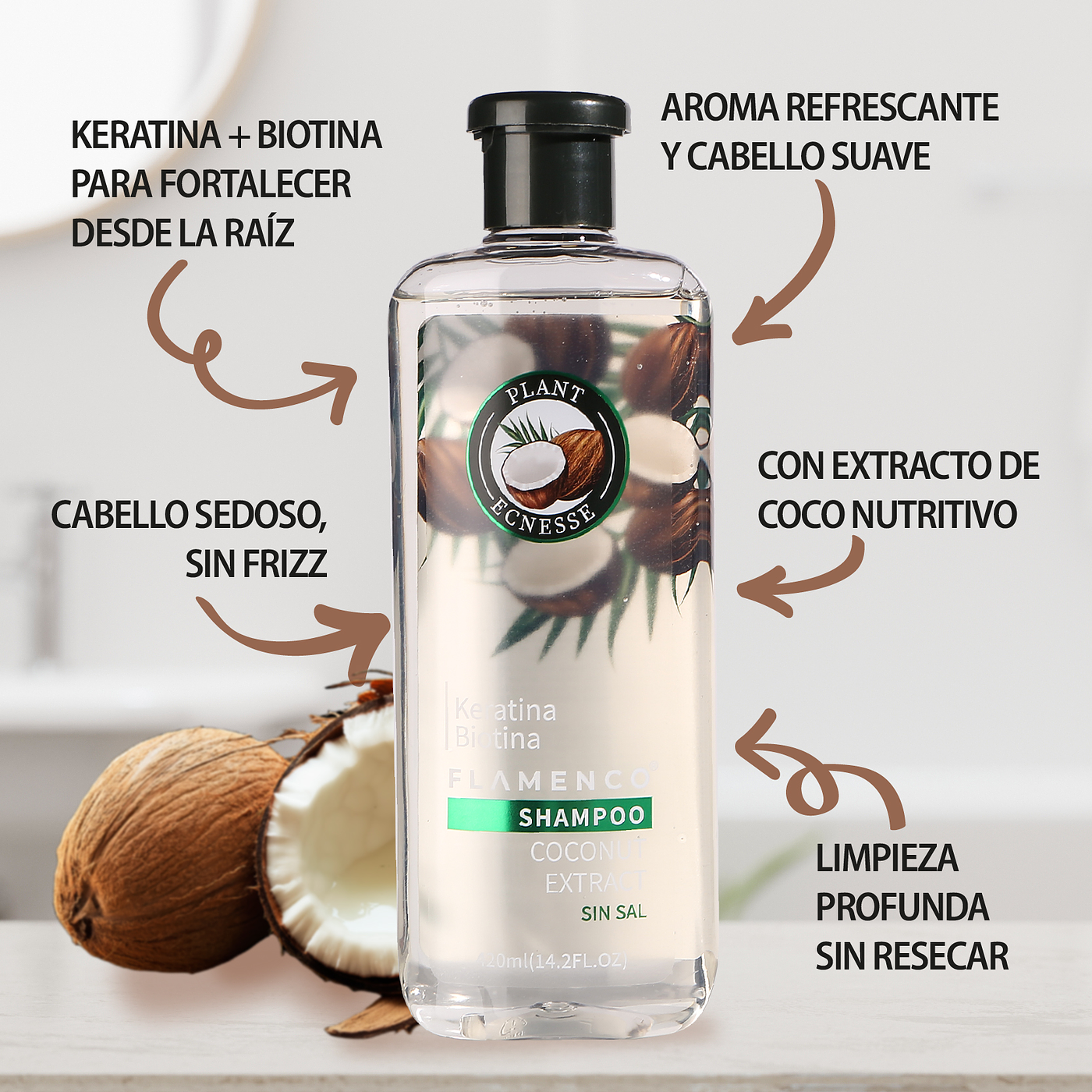 Shampoo + Acondicionador Coco Pack 420 ml + 420 ml