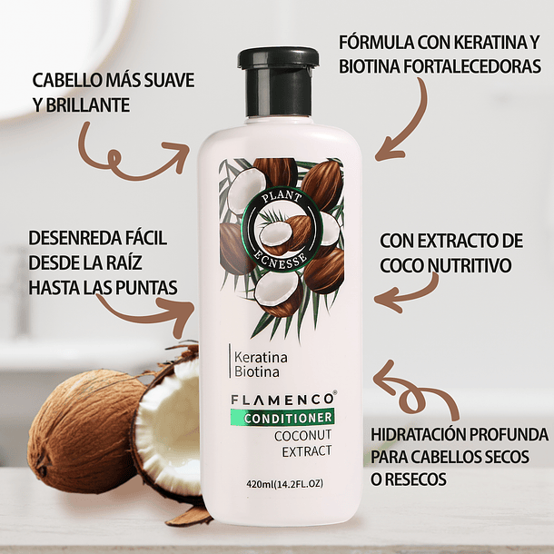 Shampoo + Acondicionador Coco Pack 420 ml + 420 ml 4
