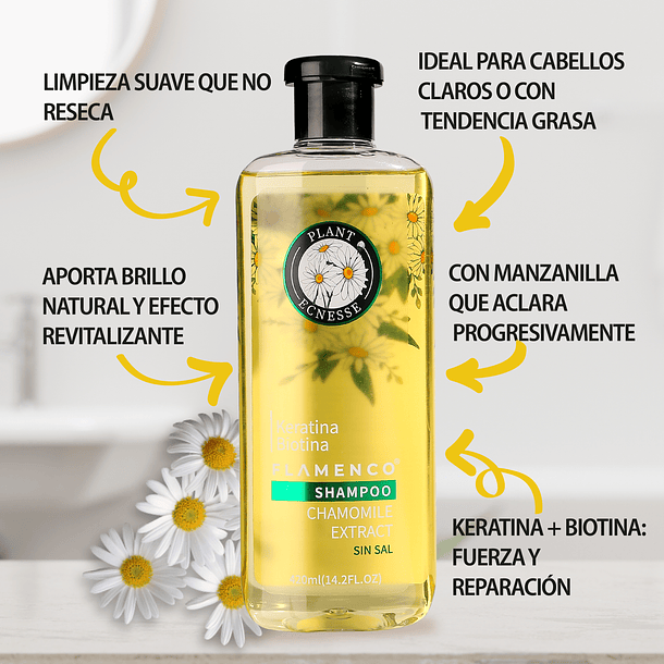 Shampoo + Acondicionador Manzanilla Pack 420 ml + 420 ml 2