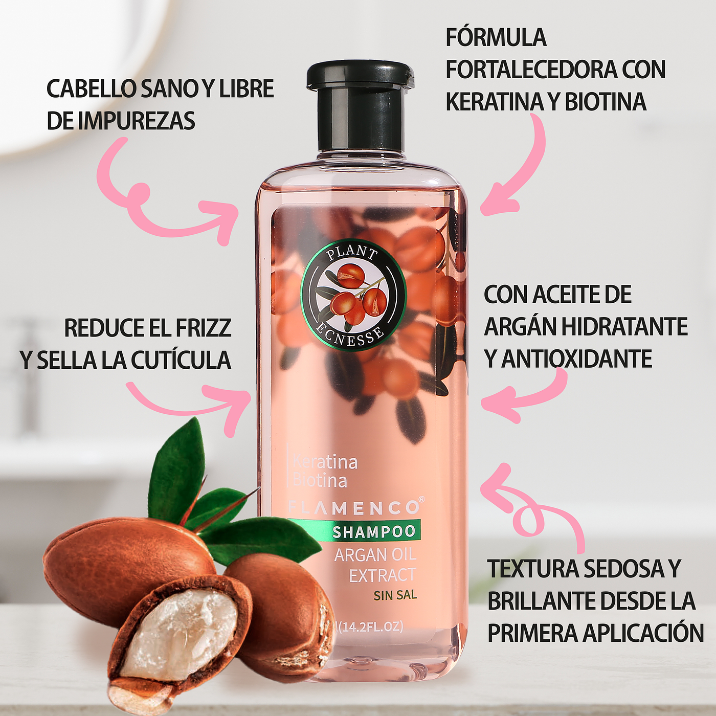 Shampoo + Acondicionador Argán Pack 420 ml + 420 ml