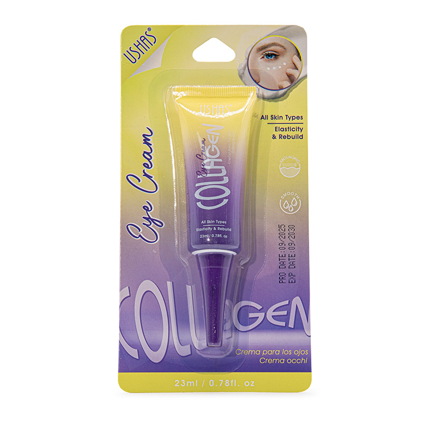 Crema Contorno de Ojos Colágeno USHAS®