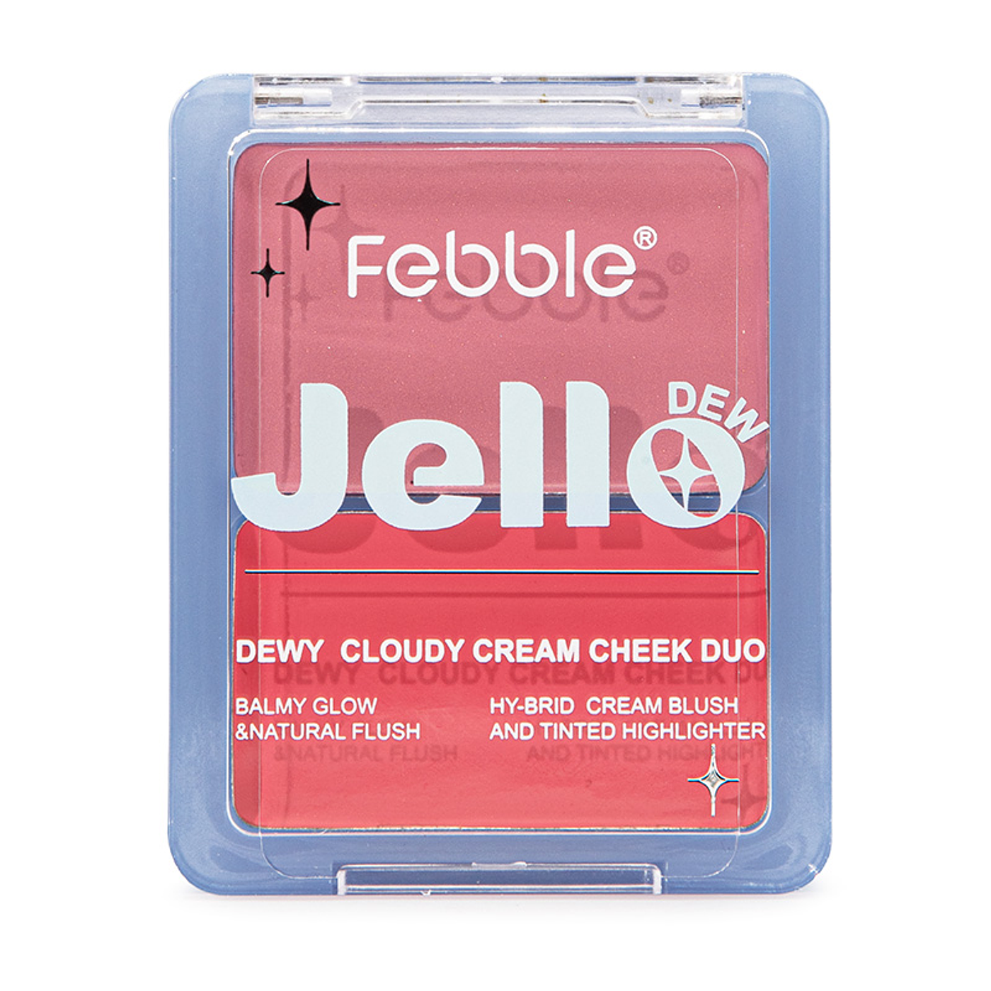 Dúo de Rubor en crema + Iluminador Jello Dew by Febble®