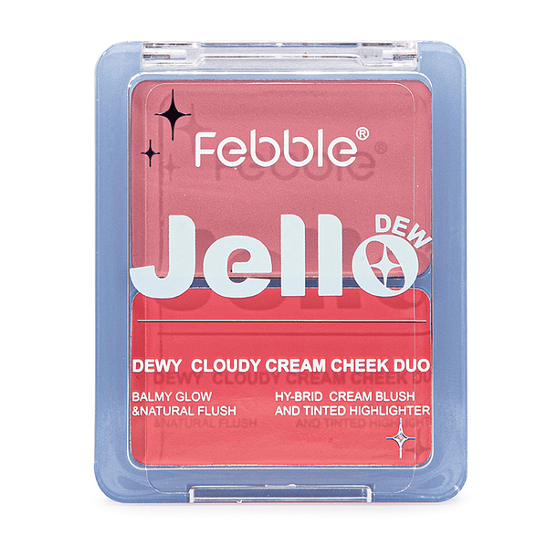 Dúo de Rubor en crema + Iluminador Jello Dew by Febble® 1