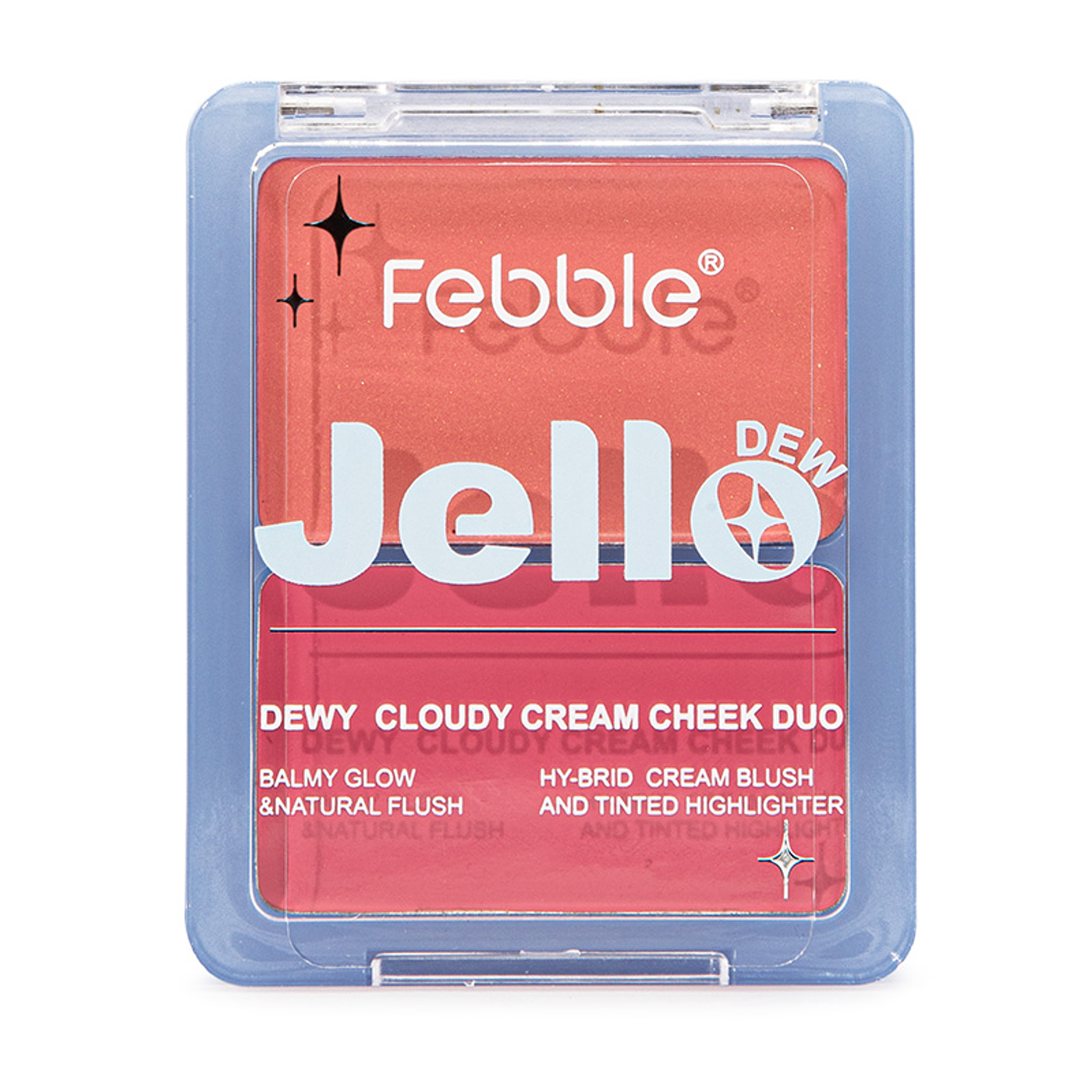 Dúo de Rubor en crema + Iluminador Jello Dew by Febble®