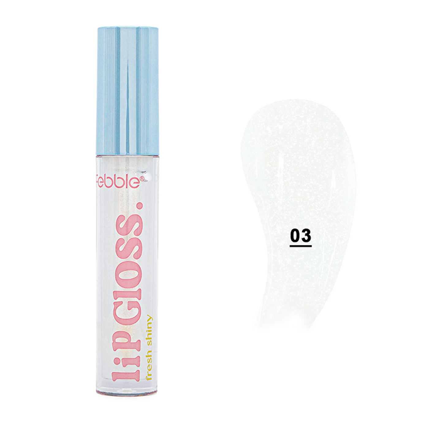 Brillo Labial Voluminizador Fresh Shiny Febble® - MB011552 v3 Shimmer Cold Blue